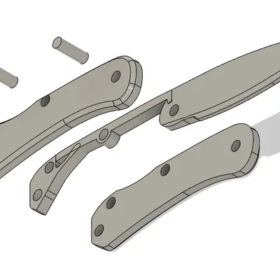 Bộ Kit Niños Knife Kit (dao gấp lockback in 3D)