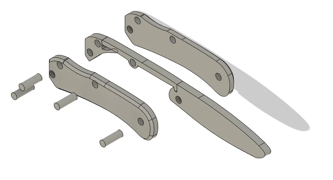 Bộ Kit Niños Knife Kit (dao gấp lockback in 3D) - Image 4