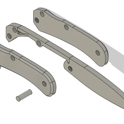 Bộ Kit Niños Knife Kit (dao gấp lockback in 3D)