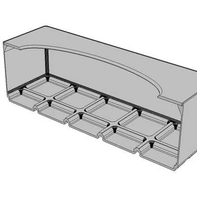 Hộp đựng găng tay cao su cho hệ thống lưu trữ Gridfinity 5x3
