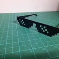 Mô hình mắt kính Thug Life in 3D không cần ốc vít - Thumbnail 1