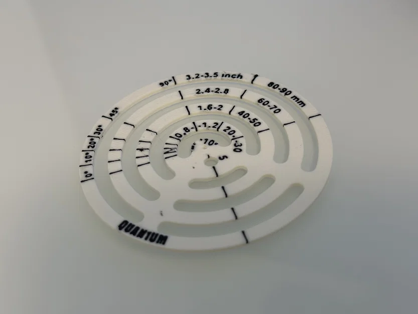 Template vẽ vòng tròn 5mm–90mm (Circle Drawing Template 5mm - 90mm) - Image 3