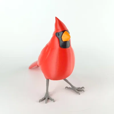Northern Cardinal “puzzle” – Chim Hồng Y Đỏ lắp ráp