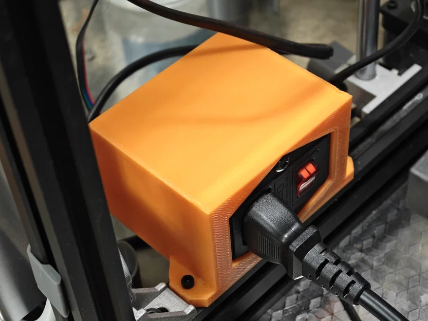 Hộp gắn ổ cắm nguồn IEC320 C14 cho máy in 3D - Image 1