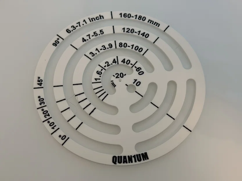 Khuôn Vẽ Hình Tròn 10mm–180mm (Circle Drawing Template 10mm - 180mm) - Image 3