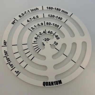 Khuôn Vẽ Hình Tròn 10mm–180mm (Circle Drawing Template 10mm - 180mm)