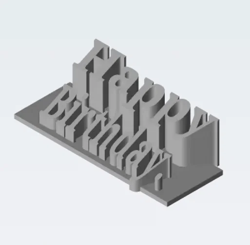 Mô hình trang trí chữ Happy Birthday in 3D đẹp mắt cho sinh nhật - Image 1