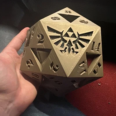 Triforce D20 – Xúc xắc D20 lấy cảm hứng từ TriForce