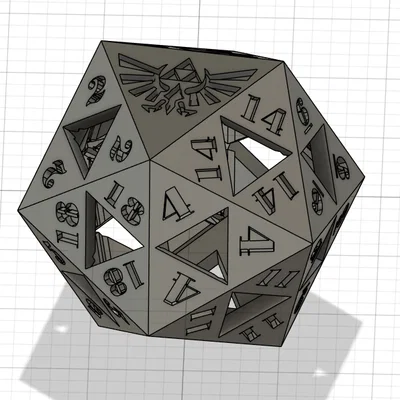 Triforce D20 – Xúc xắc D20 lấy cảm hứng từ TriForce