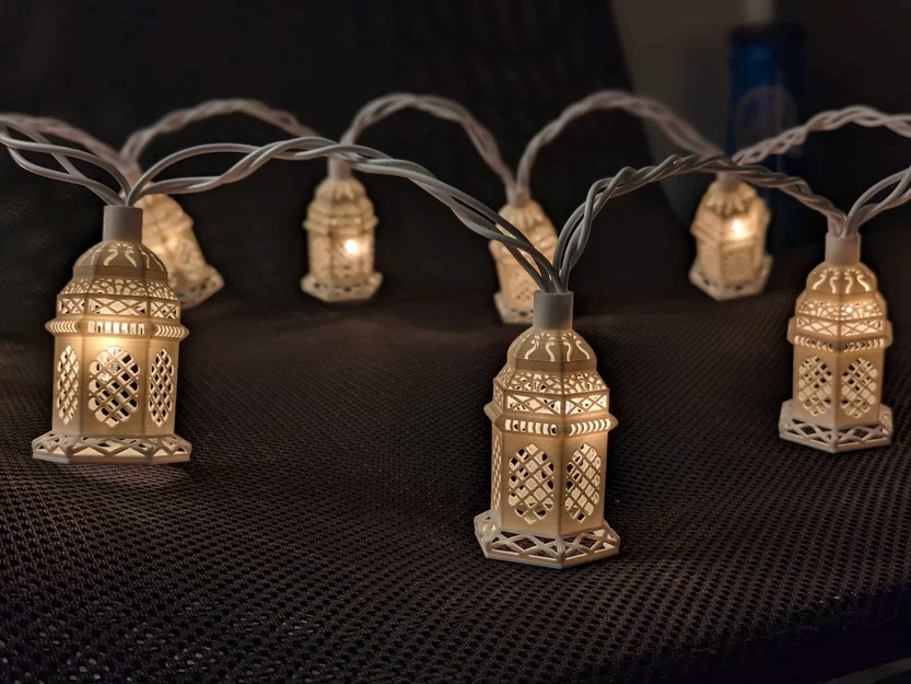 Bộ chụp đèn dây lồng đèn Ramadan (10 cái) - Image 3
