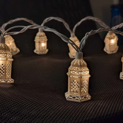 Bộ chụp đèn dây lồng đèn Ramadan (10 cái)