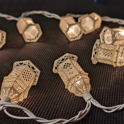 Bộ chụp đèn dây lồng đèn Ramadan (10 cái)