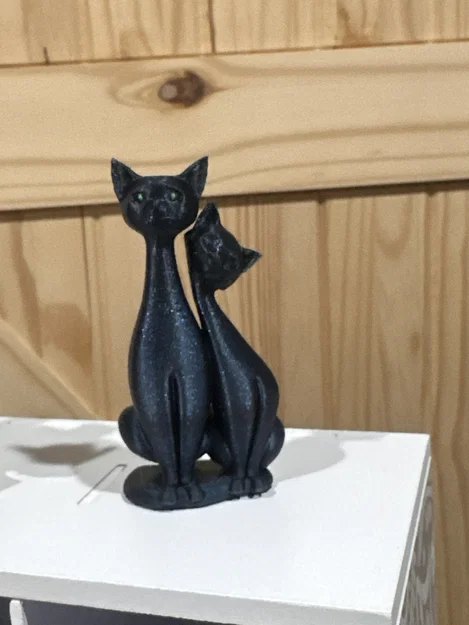 Mô hình 3D đôi mèo Twin Cats trang trí bàn làm việc siêu xinh - Image 1