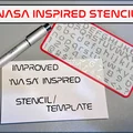 Stencil/Bộ khuôn chữ lấy cảm hứng từ “Nasa” (Nasa Worm Font) - Thumbnail 1