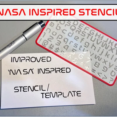 Stencil/Bộ khuôn chữ lấy cảm hứng từ “Nasa” (Nasa Worm Font)