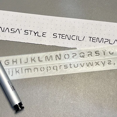 Stencil/Bộ khuôn chữ lấy cảm hứng từ “Nasa” (Nasa Worm Font)