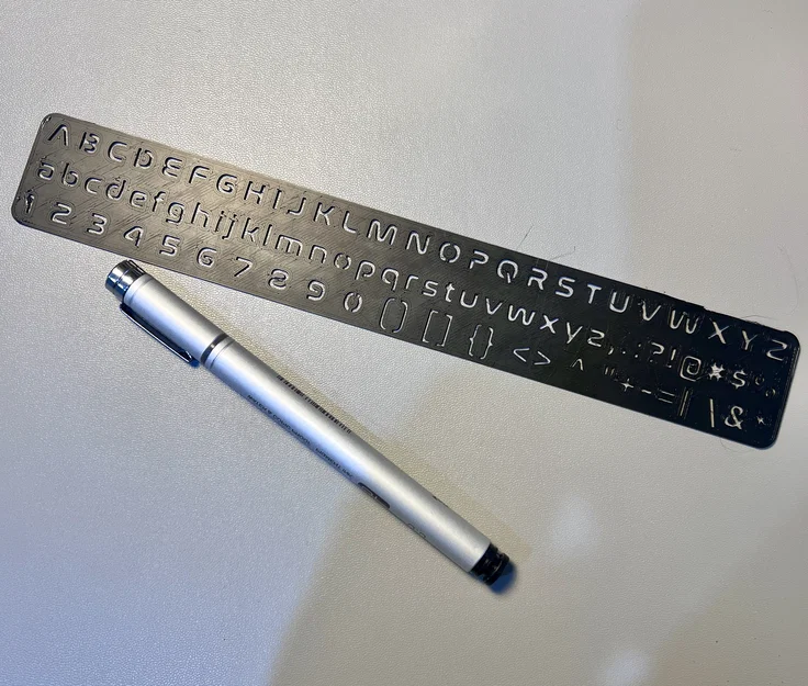 Stencil/Bộ khuôn chữ lấy cảm hứng từ “Nasa” (Nasa Worm Font) - Image 4