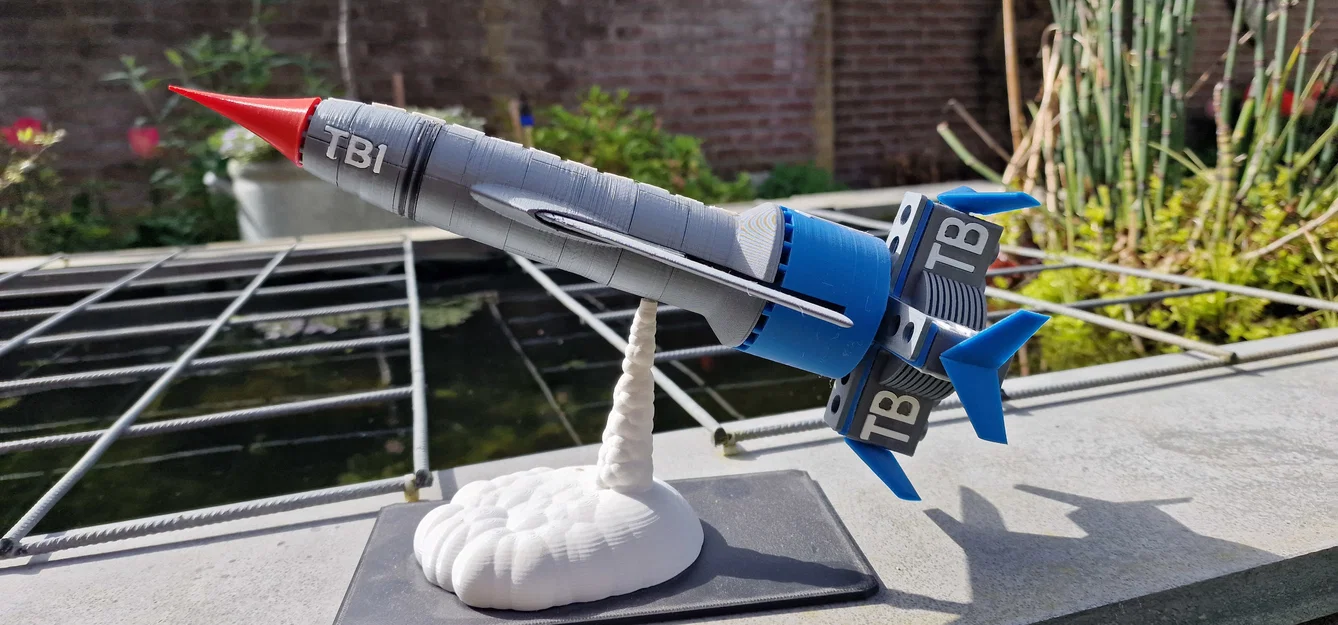 Mô hình phi thuyền Thunderbird 1 3D chi tiết cho fan hâm mộ - Image 2