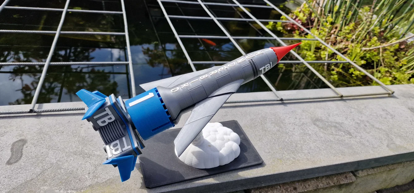 Mô hình phi thuyền Thunderbird 1 3D chi tiết cho fan hâm mộ - Image 4