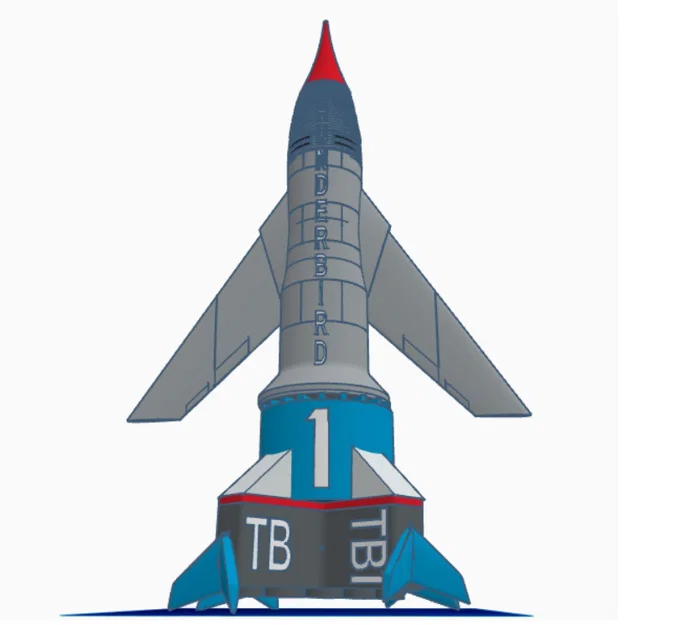 Mô hình phi thuyền Thunderbird 1 3D chi tiết cho fan hâm mộ - Image 5