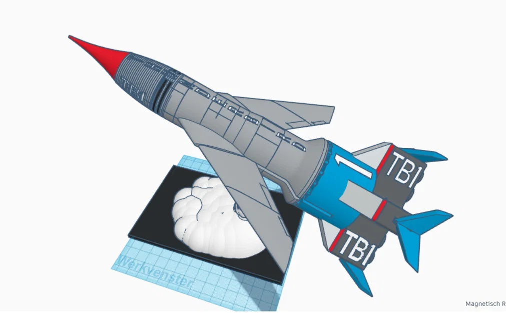 Mô hình phi thuyền Thunderbird 1 3D chi tiết cho fan hâm mộ - Image 6