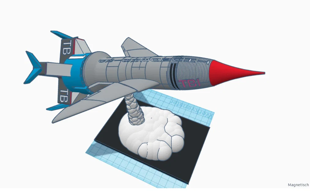 Mô hình phi thuyền Thunderbird 1 3D chi tiết cho fan hâm mộ - Image 7