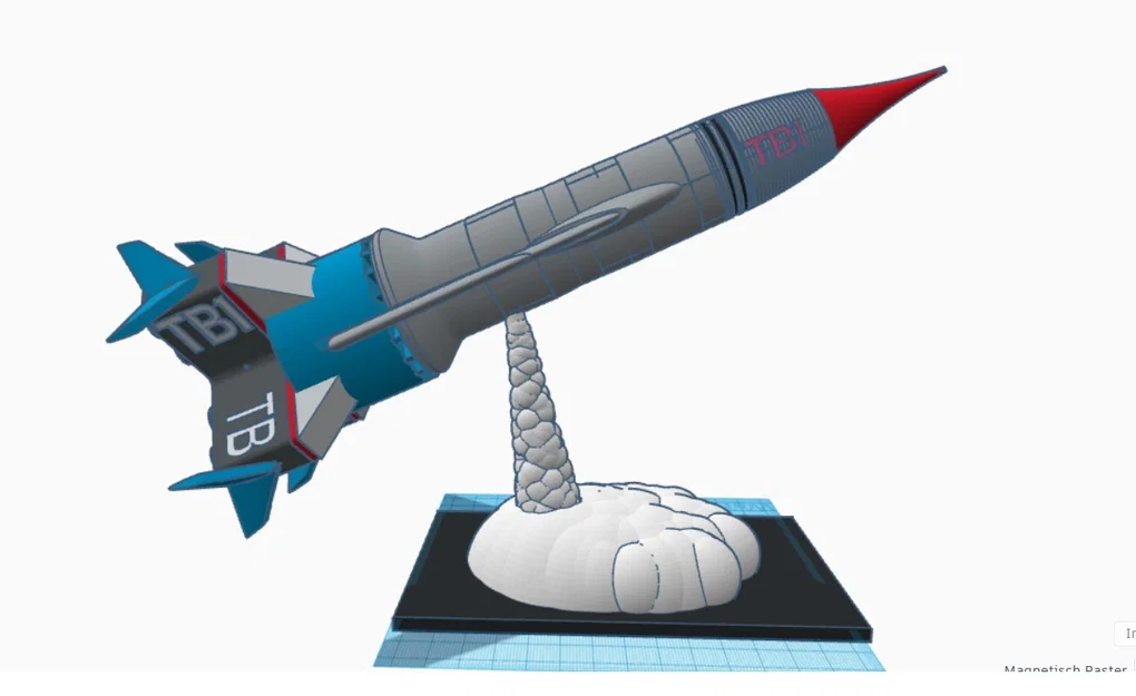 Mô hình phi thuyền Thunderbird 1 3D chi tiết cho fan hâm mộ - Image 9