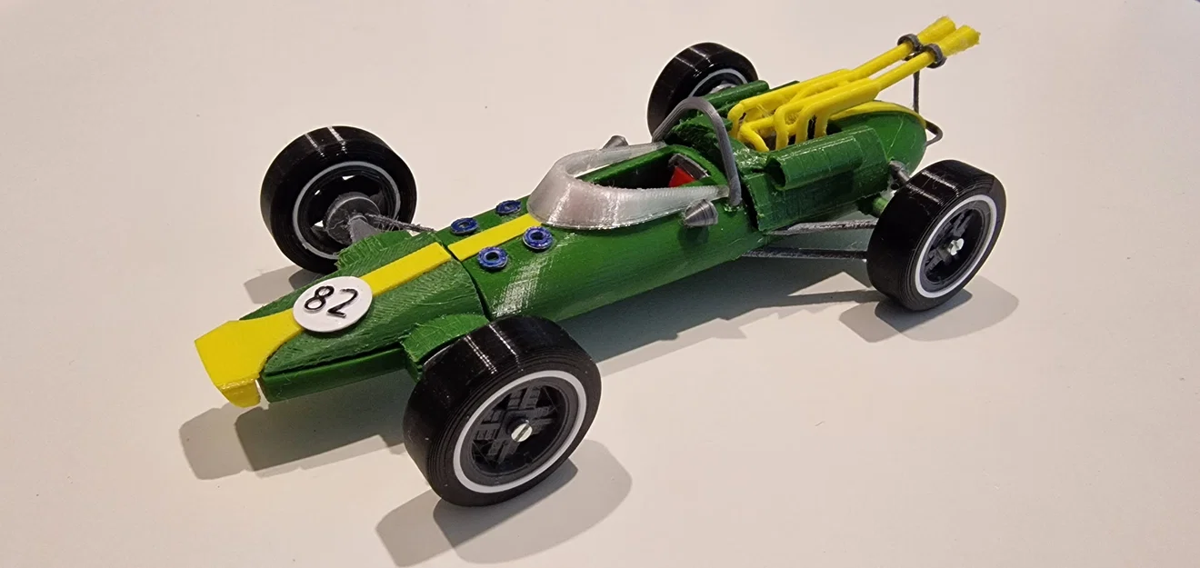 Mô hình xe đua Lotus 38 đời 1965 tỉ lệ 1:24 - File in 3D chi tiết - Image 1