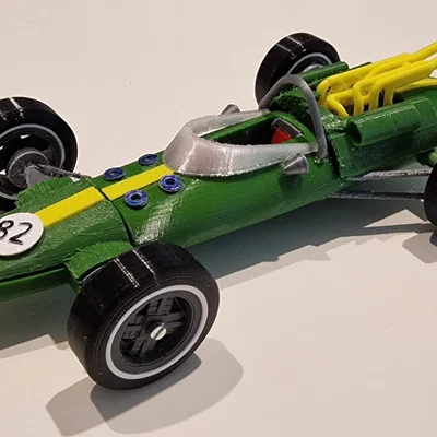 Mô hình xe đua Lotus 38 đời 1965 tỉ lệ 1:24 - File in 3D chi tiết