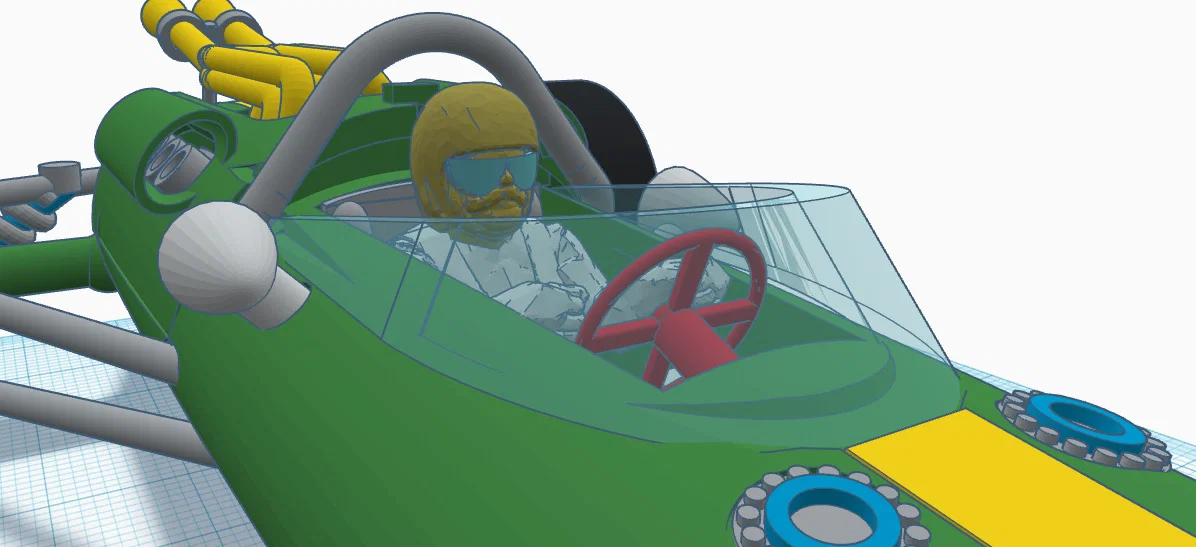 Mô hình xe đua Lotus 38 đời 1965 tỉ lệ 1:24 - File in 3D chi tiết - Image 2