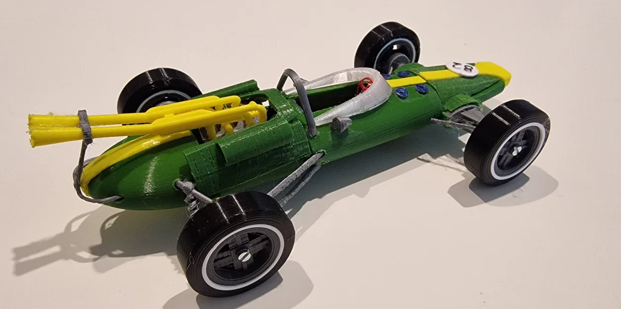 Mô hình xe đua Lotus 38 đời 1965 tỉ lệ 1:24 - File in 3D chi tiết - Image 4
