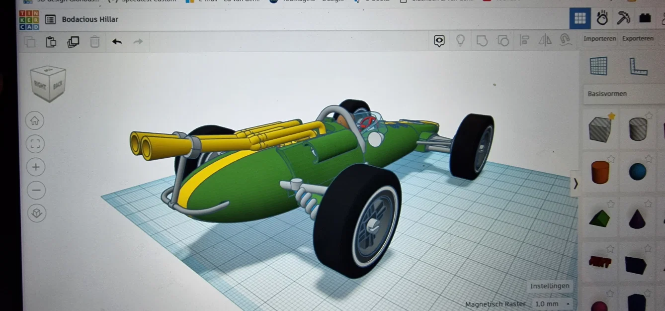 Mô hình xe đua Lotus 38 đời 1965 tỉ lệ 1:24 - File in 3D chi tiết - Image 9