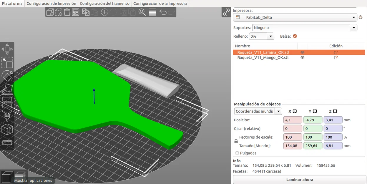 Mô hình vợt bóng bàn kiểu CyberShape (Stiga style) tự in 3D - Image 5