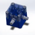 Mô hình hộp số góc 90 độ (90° Gear Box) in 3D - Thumbnail 1
