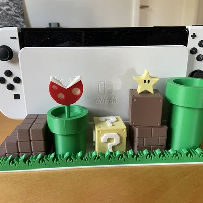 Đế dựng Nintendo Switch OLED phong cách Super Mario cực chất