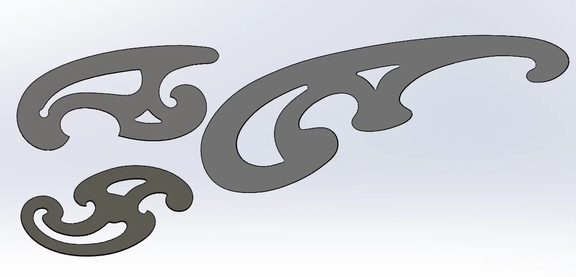 Bộ thước vẽ kỹ thuật French Curves - Hỗ trợ vẽ đường cong chính xác - Image 1