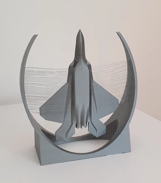 F-22 Raptor - Trưng bày String Art - Hướng lên - Image 2