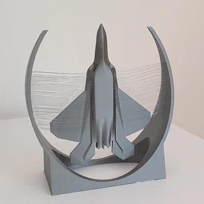F-22 Raptor - Trưng bày String Art - Hướng lên