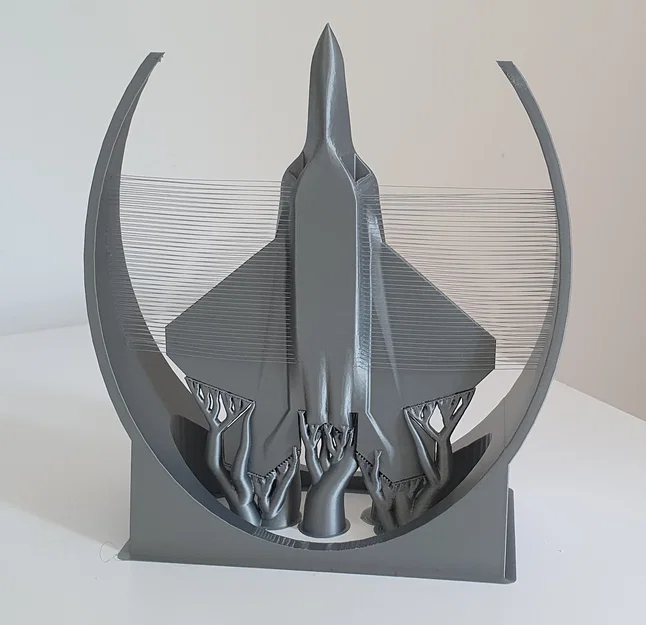 F-22 Raptor - Trưng bày String Art - Hướng lên - Image 3