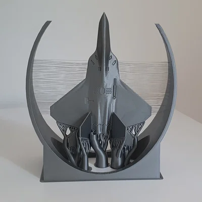 F-22 Raptor - Trưng bày String Art - Hướng lên