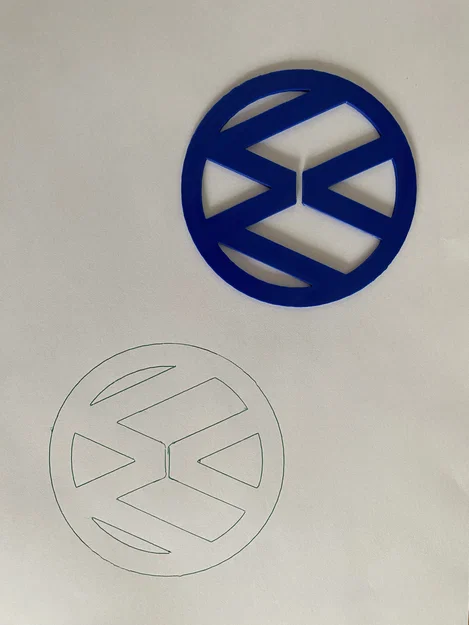 Mô hình logo Volkswagen 3D trang trí độc đáo - Image 2