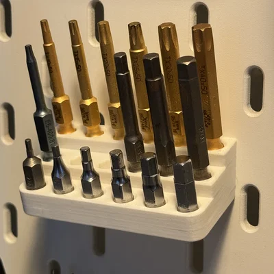 Skadis Bit holder – Giá treo đầu bits 1/4" cho IKEA SKÅDIS