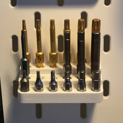 Skadis Bit holder – Giá treo đầu bits 1/4" cho IKEA SKÅDIS