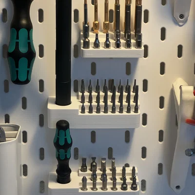 Skadis Bit holder – Giá treo đầu bits 1/4" cho IKEA SKÅDIS