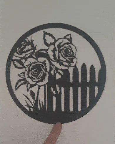 Tranh treo tường hoa hồng nghệ thuật 2D (Line Art Roses) - Image 1