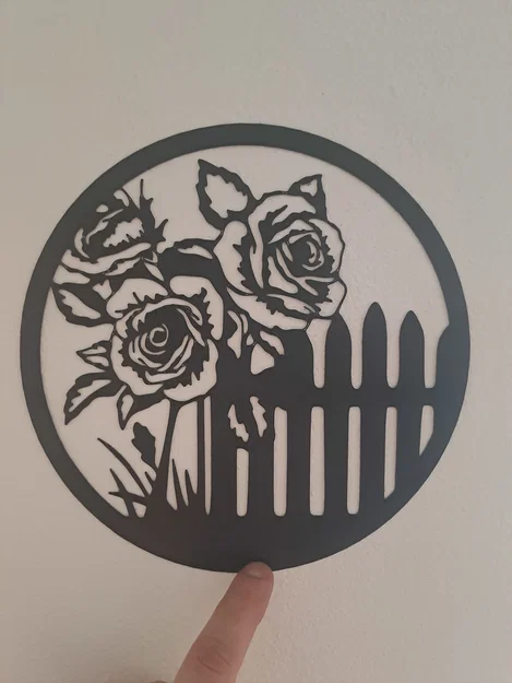 Tranh treo tường hoa hồng nghệ thuật 2D (Line Art Roses) - Image 2
