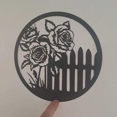 Tranh treo tường hoa hồng nghệ thuật 2D (Line Art Roses)