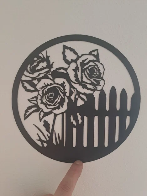 Tranh treo tường hoa hồng nghệ thuật 2D (Line Art Roses) - Image 4