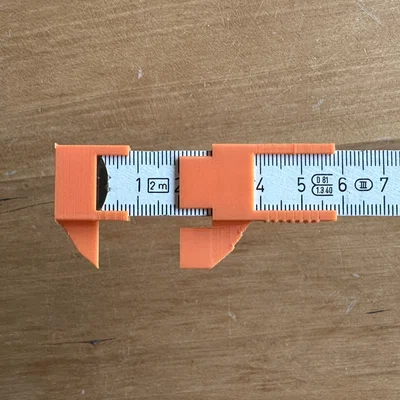 Phụ kiện 3D biến thước gấp gỗ thành thước kẹp đo đạc siêu tiện lợi