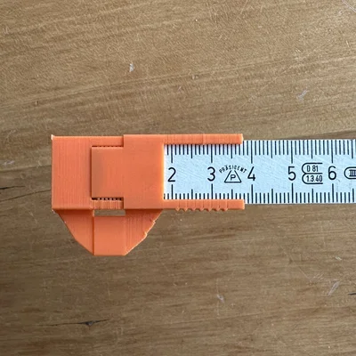 Phụ kiện 3D biến thước gấp gỗ thành thước kẹp đo đạc siêu tiện lợi